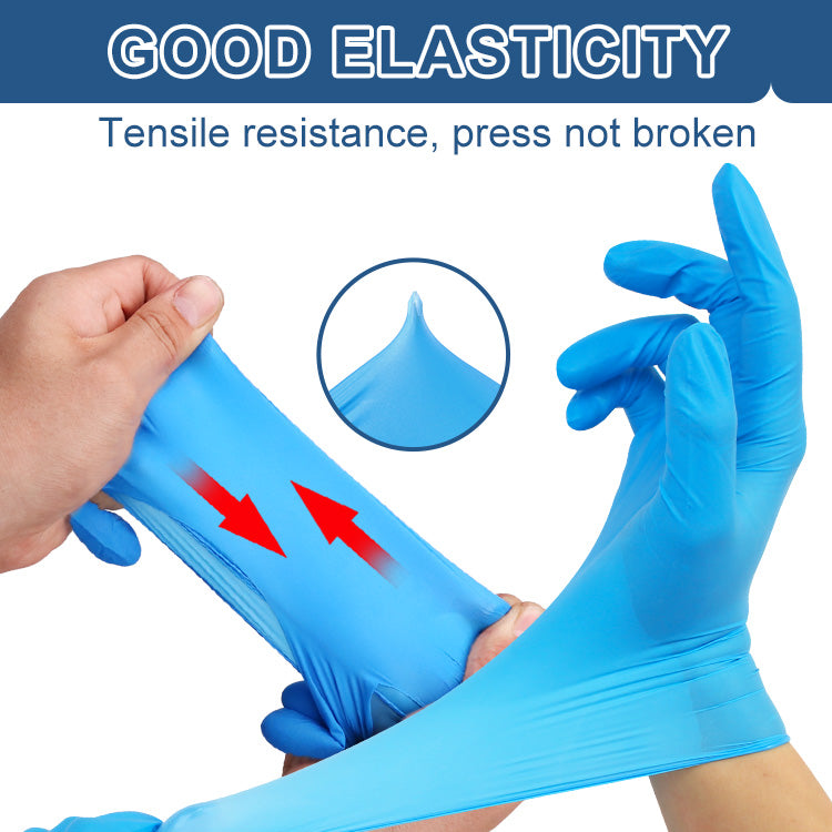 Premium Blue Nitrile Gloves – Powder Free – 100 Gloves Per Box