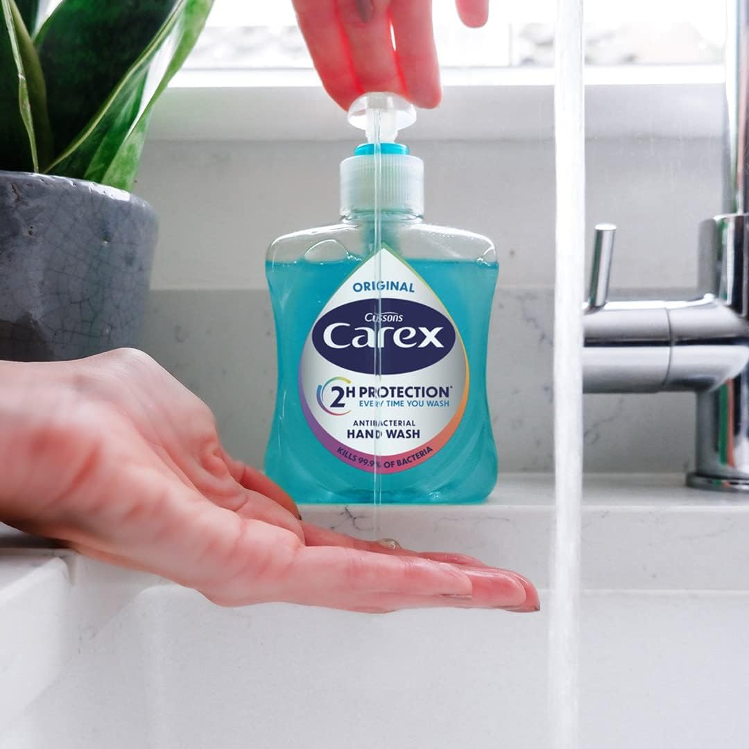 Carex Antibacterial Hand Wash, Hand Sanitiser, Clean & Protect Hands - 250 ml
