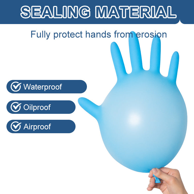 Premium Blue Nitrile Gloves – Powder Free – 100 Gloves Per Box