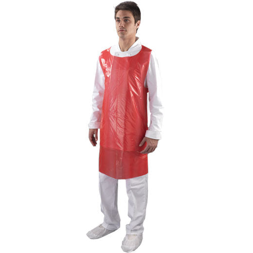 Disposable Economy Flat Packed Aprons (Pink)